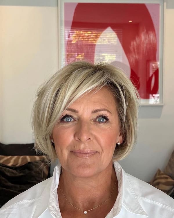 Layered Pixie Haircut with Bangs