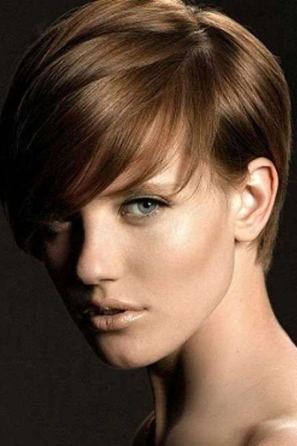Light Brown Pixie Cut