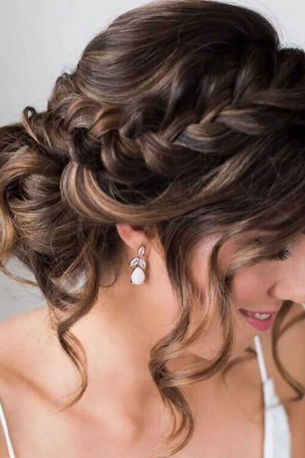 Messy Bun with Face-Framing Layers