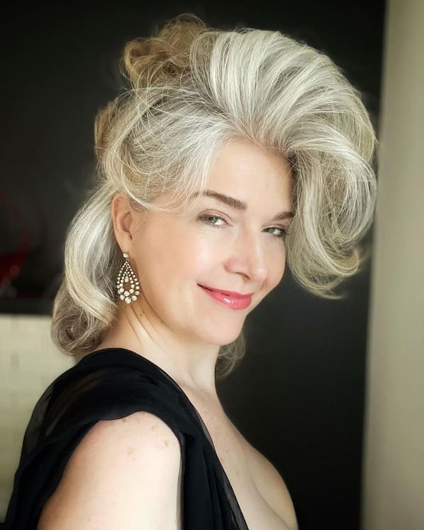 Mid-Length Haircut with High Spiky Side