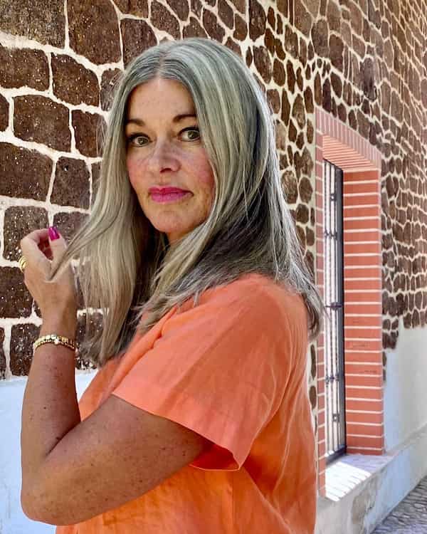 Mixed-Tone Lob Haircut