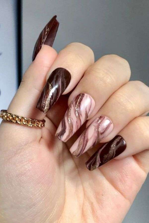 Mocha Swirls with Cherry Accents