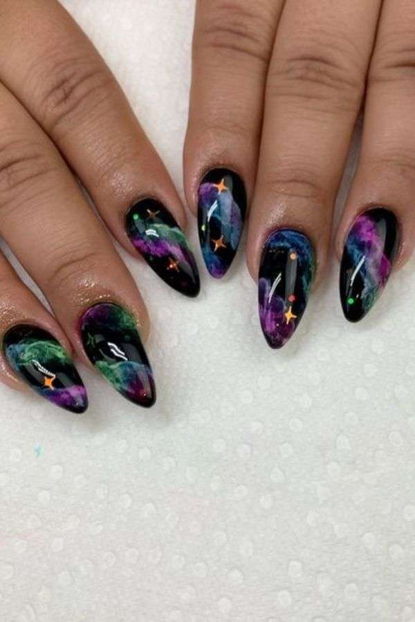 Mystical Galaxy Nails