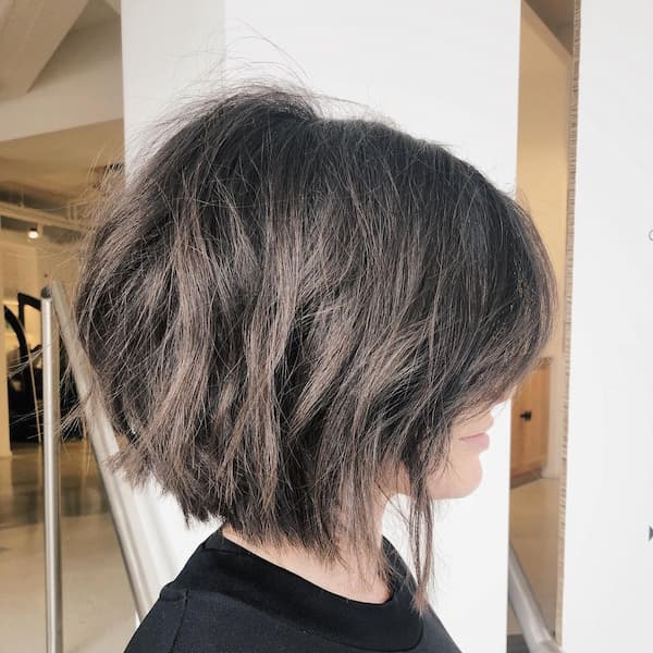 Neck-Length Feathered Bob