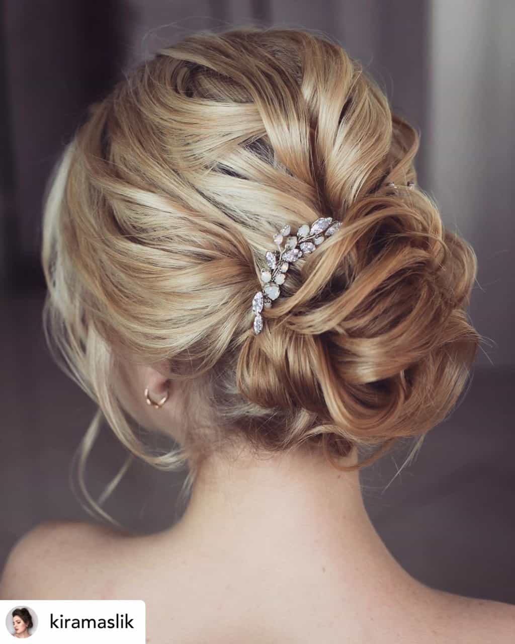 A low tousled bun is the perfect hairstyle for New Years Eve!