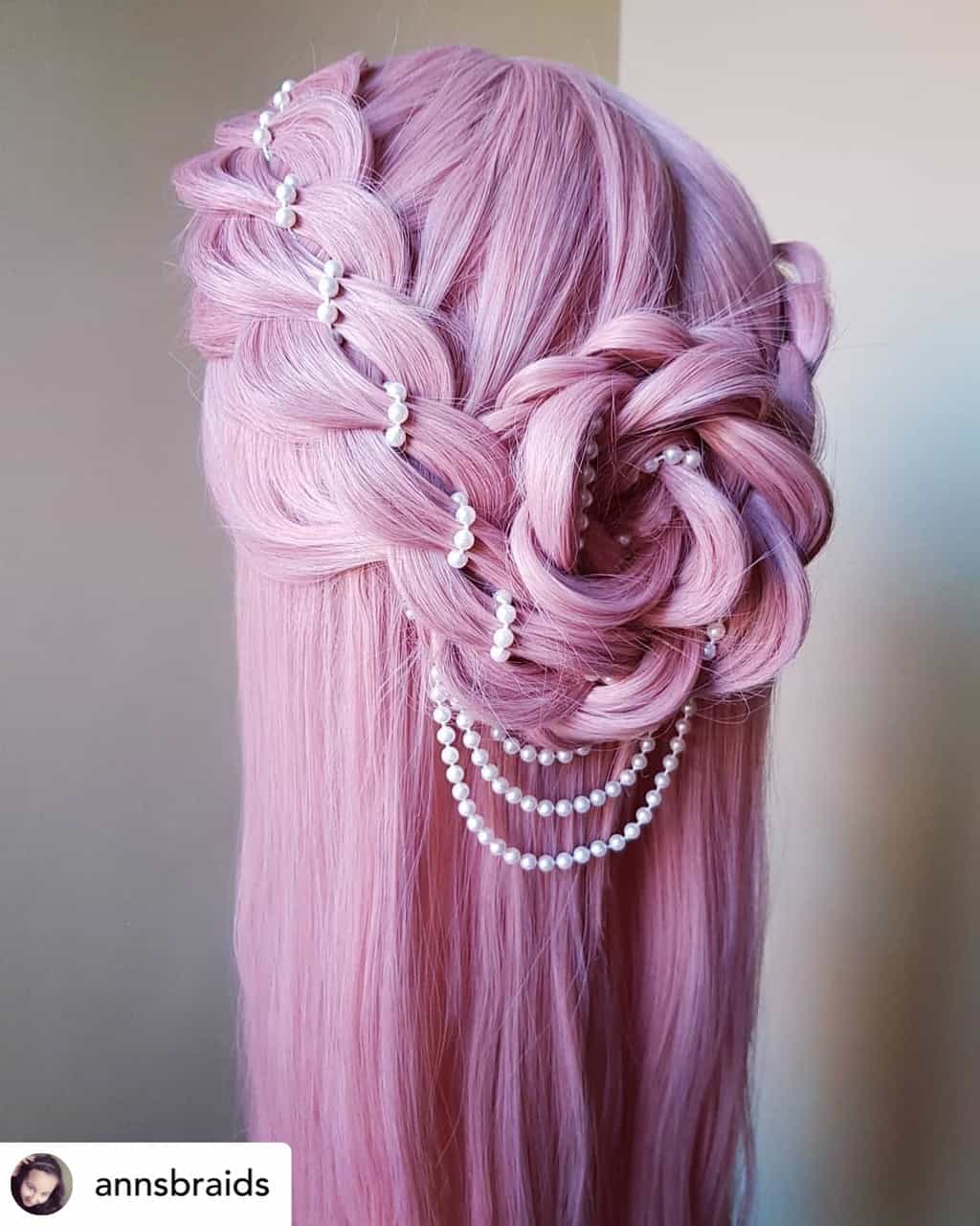 Ribbon braids are the perfect hairstyle for New Years Eve!