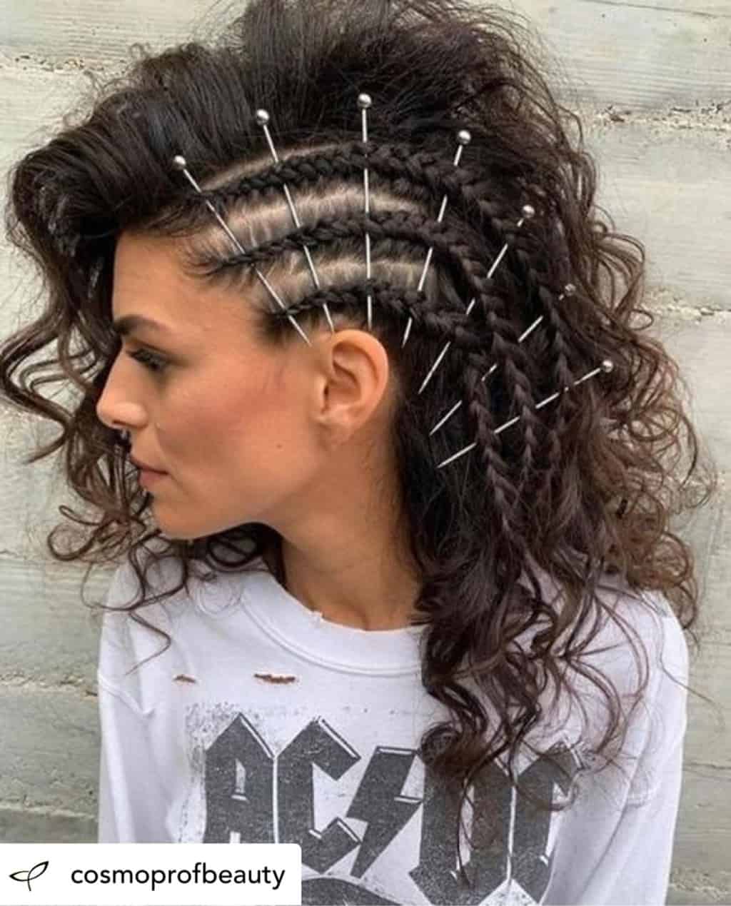 A fauxhawk is the perfect hairstyle for New Years Eve!