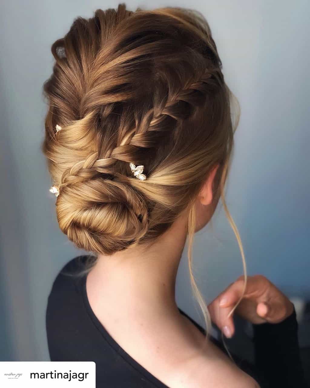 A low tousled bun is the perfect hairstyle for New Years Eve!