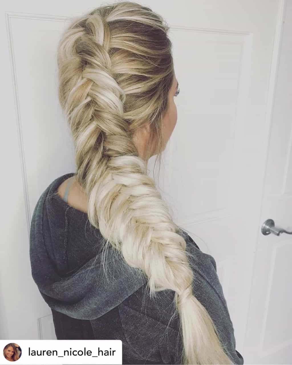 A chunky side fishtail is the perfect hairstyle for New Years Eve!