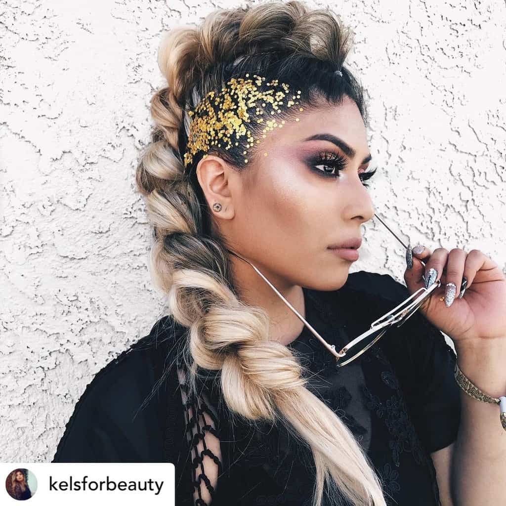 A fauxhawk is the perfect hairstyle for New Years Eve!