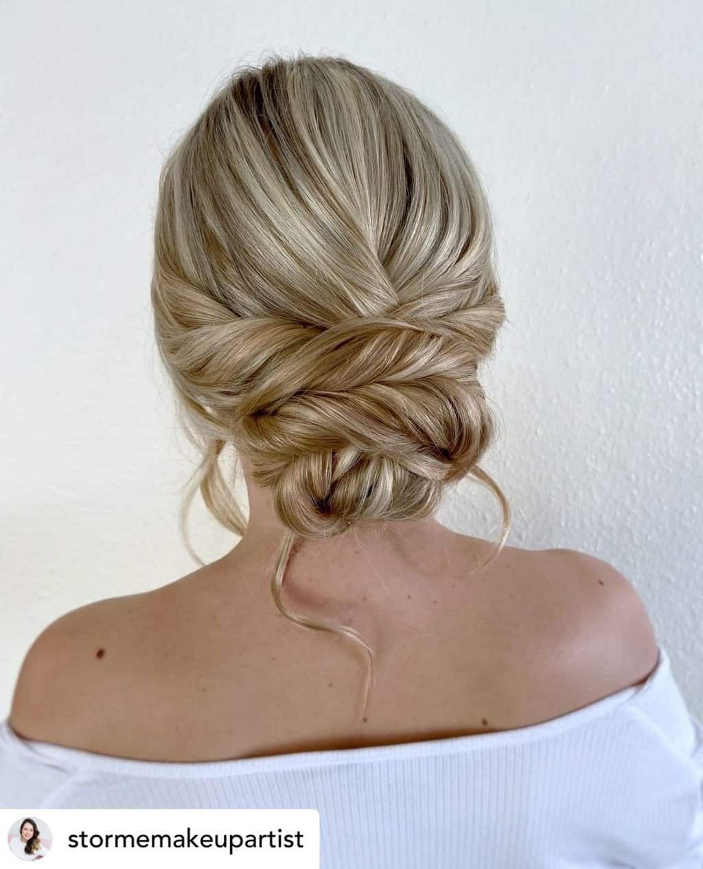 A messy updo is perfect for next-day hair! Check out more of my favorite next-day hairstyles!