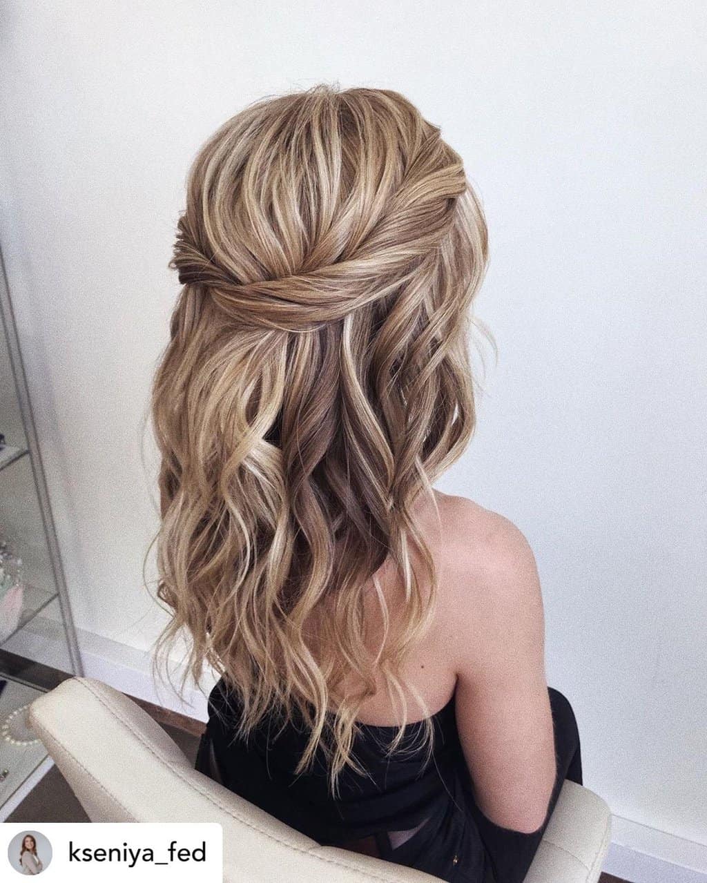 A tousled and twisted half updo is perfect for next-day hair! Check out more of my favorite next-day hairstyles!