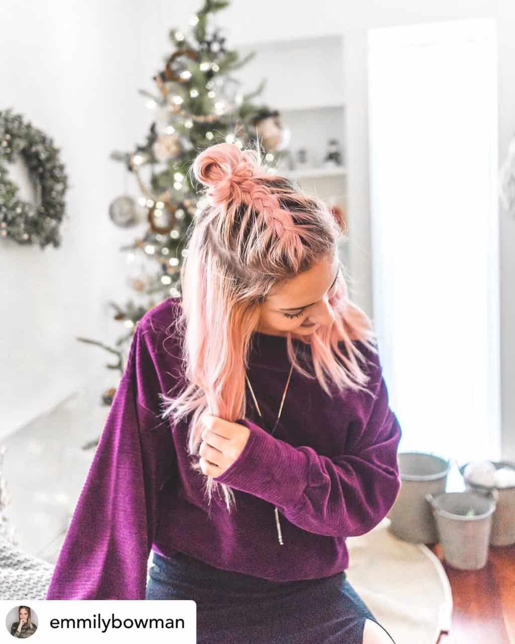 A mohawk braid is perfect for next-day hair! Check out more of my favorite next-day hairstyles!