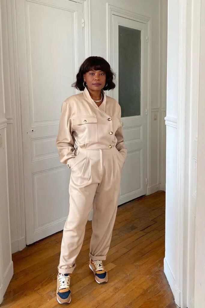 Jumpsuit and Chunky Sneakers