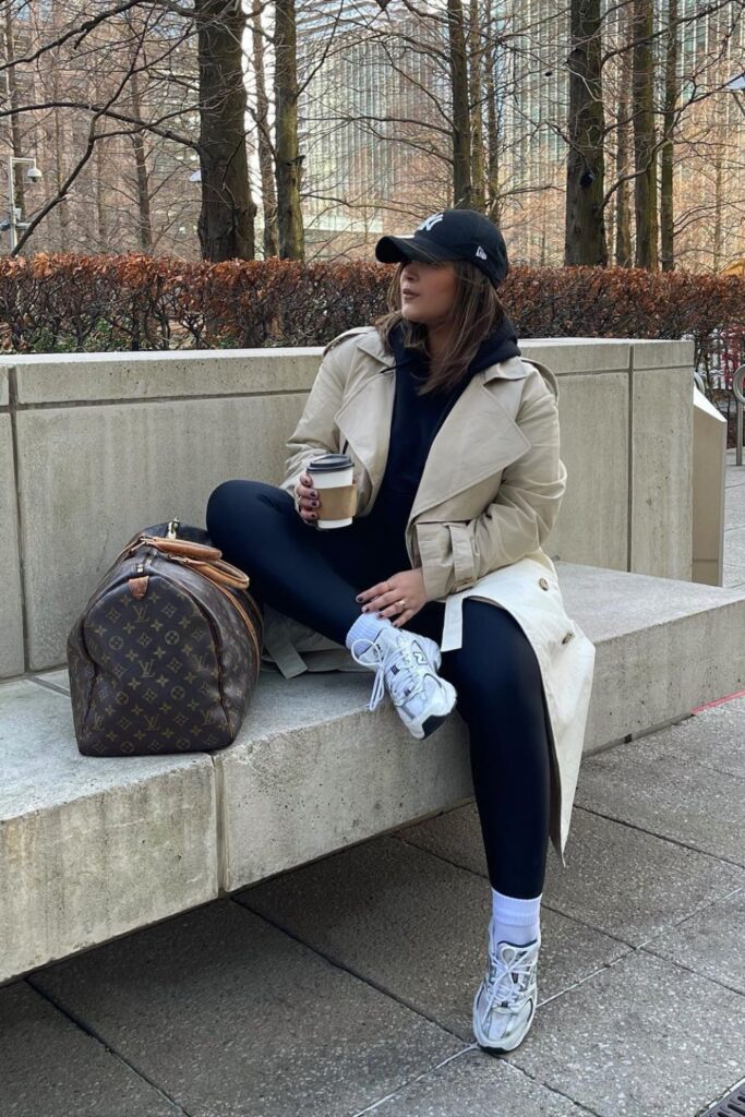 Trench Coat and Hoodie Combo