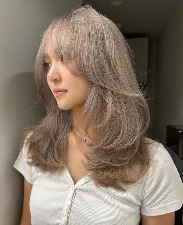 peach-butterfly-cut-with-curtain-bangs Peach Butterfly Cut with Curtain Bangs