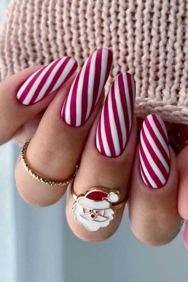 Peppermint Candy Nails