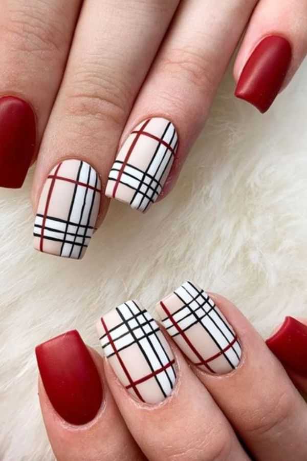 Plaid Nail Art