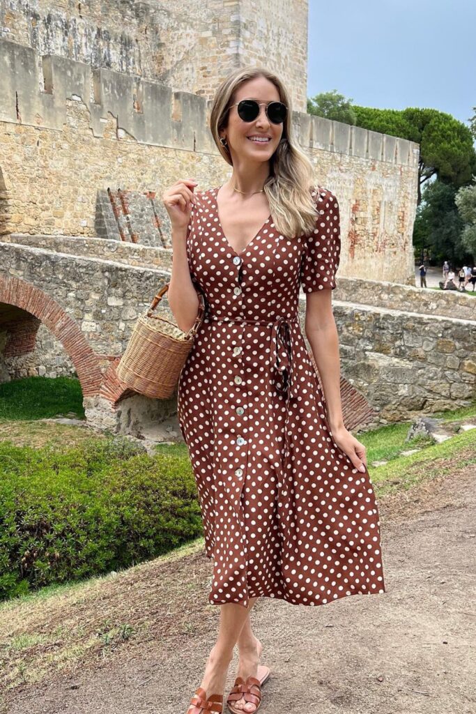 Polka Dot Wrap Dress