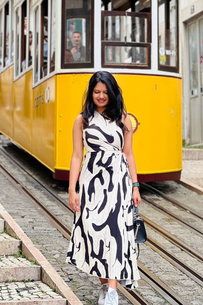 Zebra Print Wrap Dress
