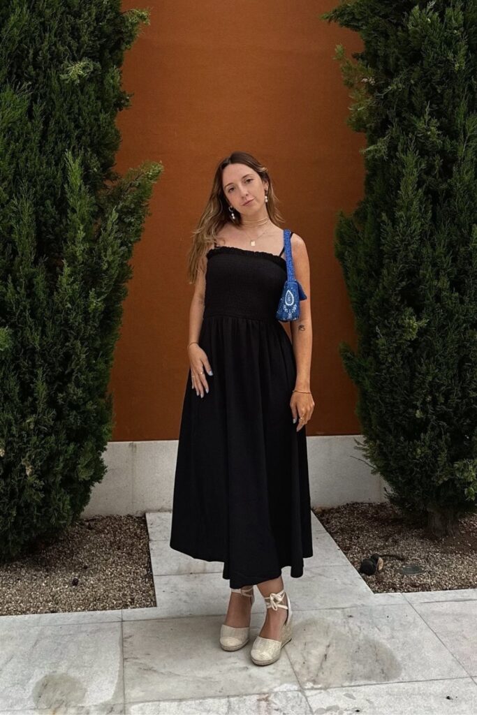 Black Strapless Maxi Dress