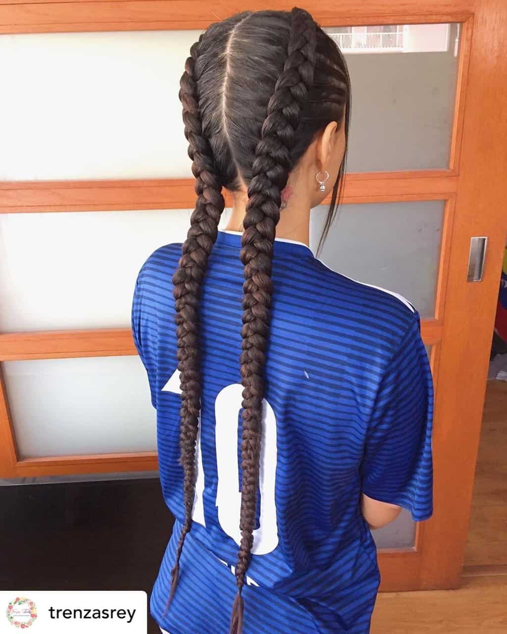 Boxer braids are perfect for rainy days!