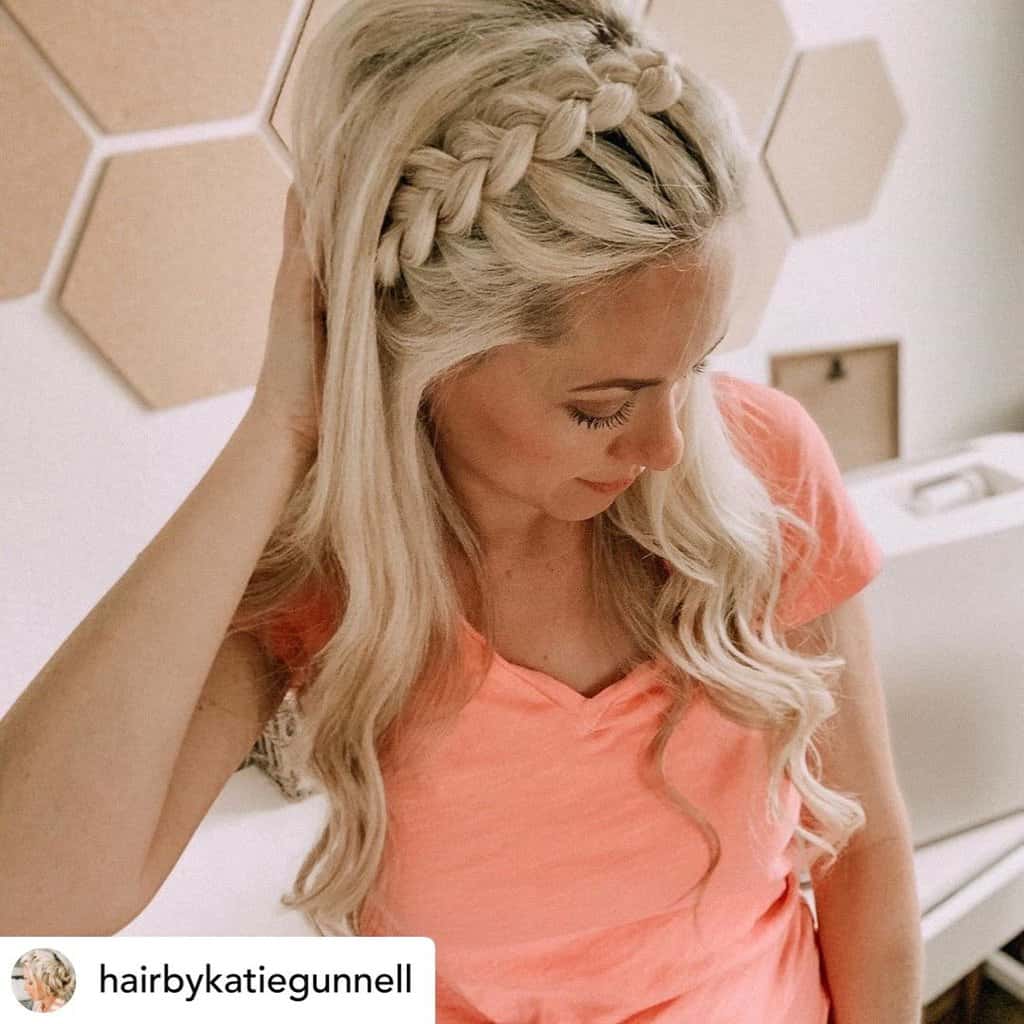 Braided bangs are perfect for rainy days!