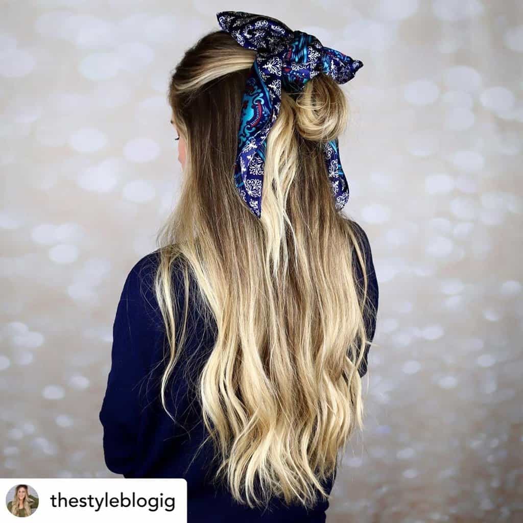 Hair scarves are perfect for rainy days!
