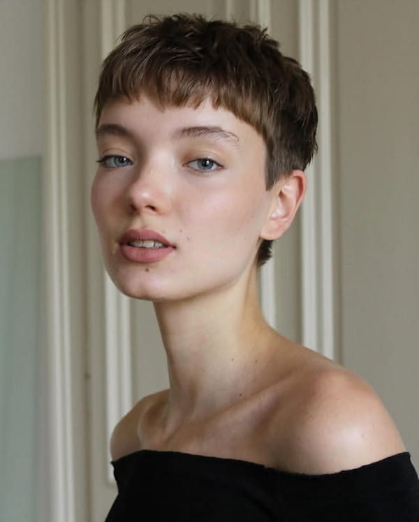 Razor Cut Pixie with Baby Bangs