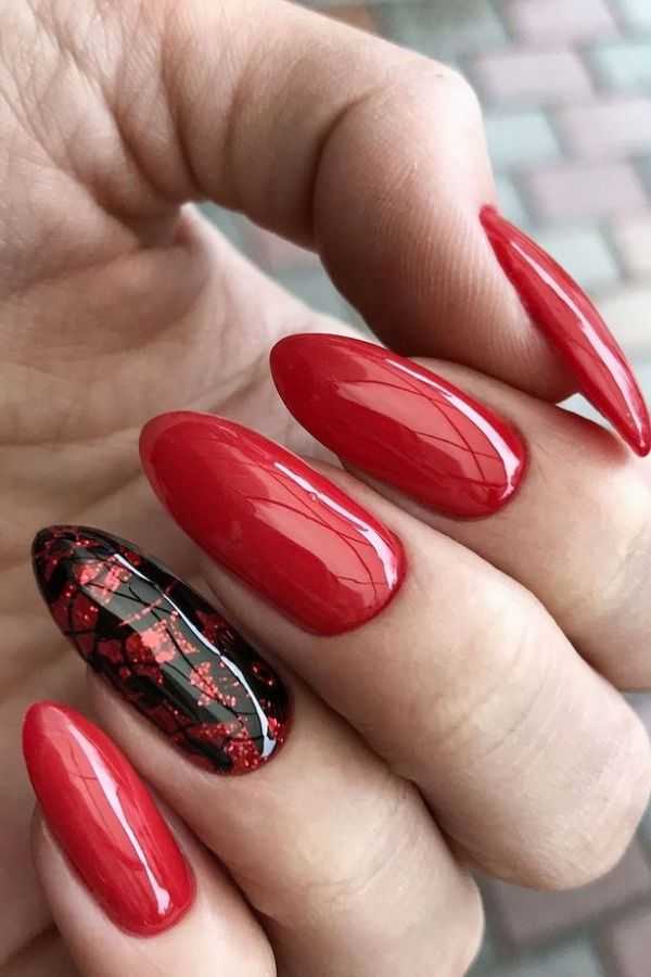 Red Glitter Ombré