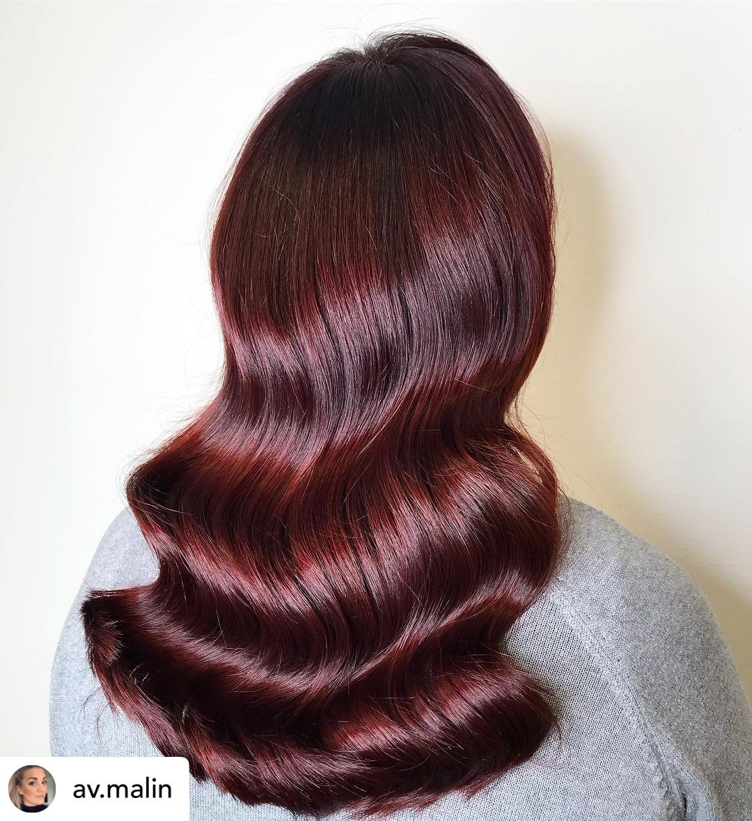 Chocolate cherry hair color.