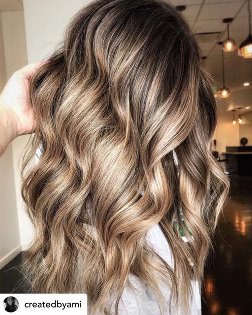 Beautiful bronde hair color.
