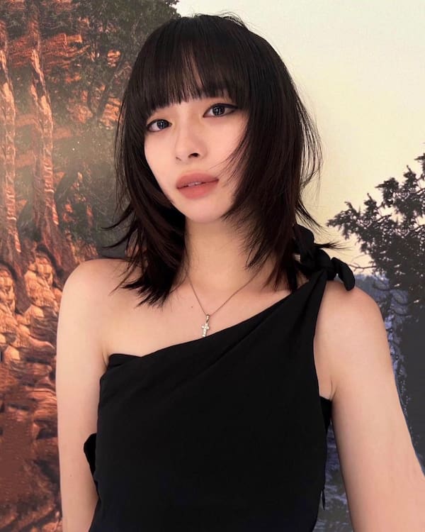 shaggy-layered-bob-with-fringe Shaggy Layered Bob with Fringe