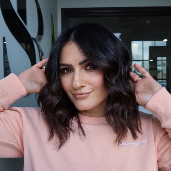 Short Balayage Wavy Haircut