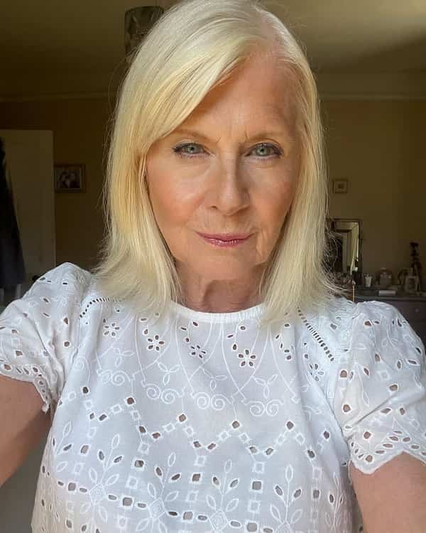 simple-shoulder-length-hairstyle-for-thin-hair-2 Simple Shoulder-Length Hairstyle for Thin Hair