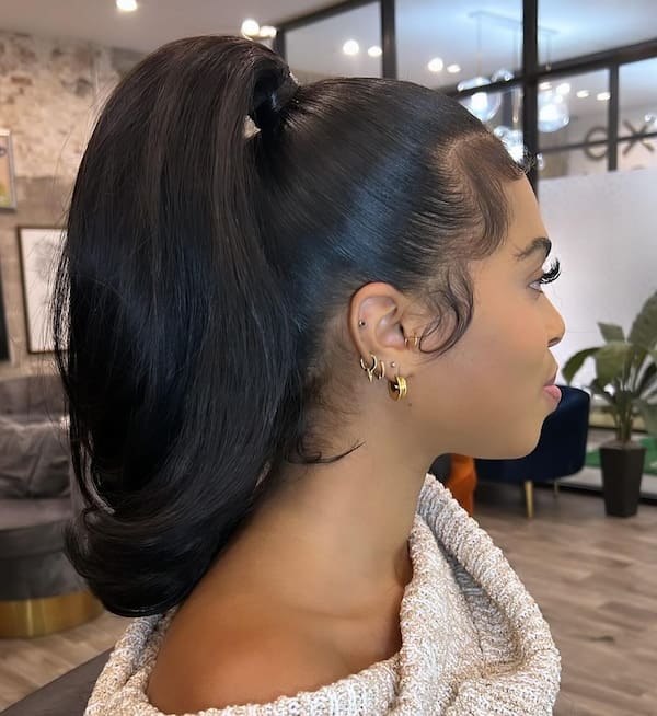 sleek-ponytail