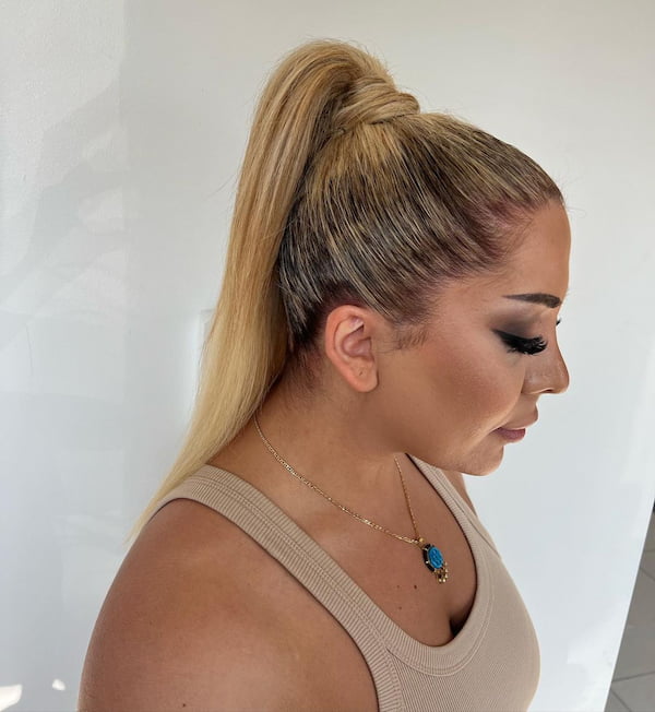 Slick Back Ponytail