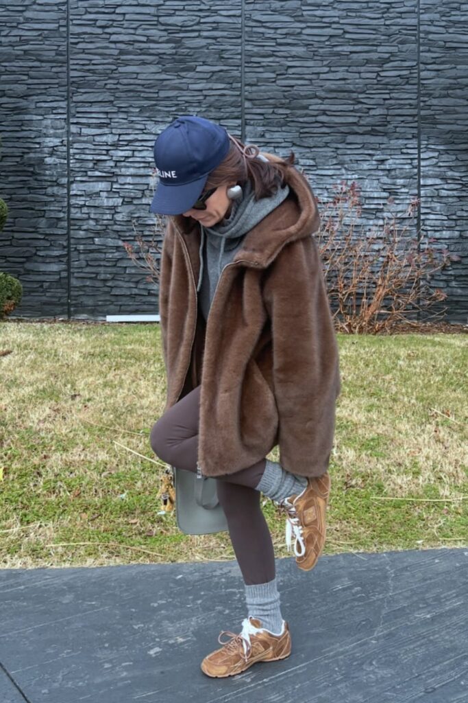 Oversized Fleece Jacket and Leggings