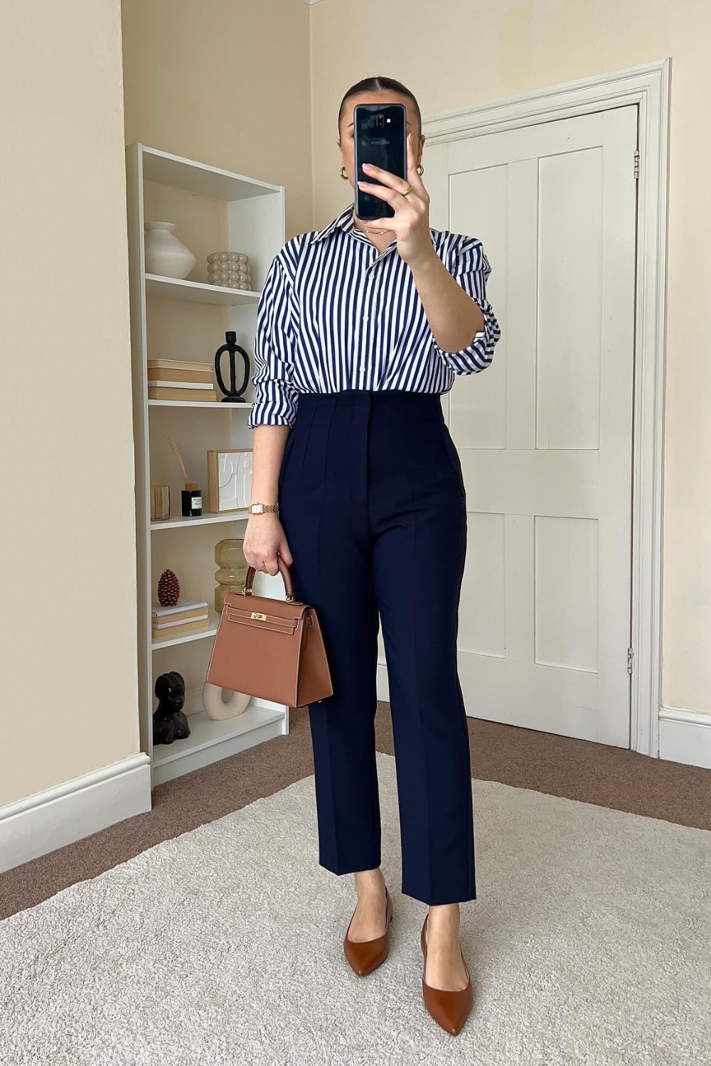 spring-outfits-6 Classic Navy Stripes for the Office
