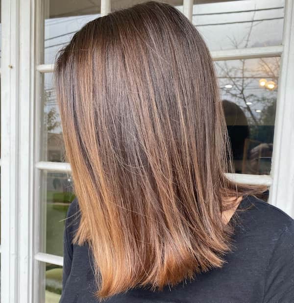 Straight Balayage Blended Hair