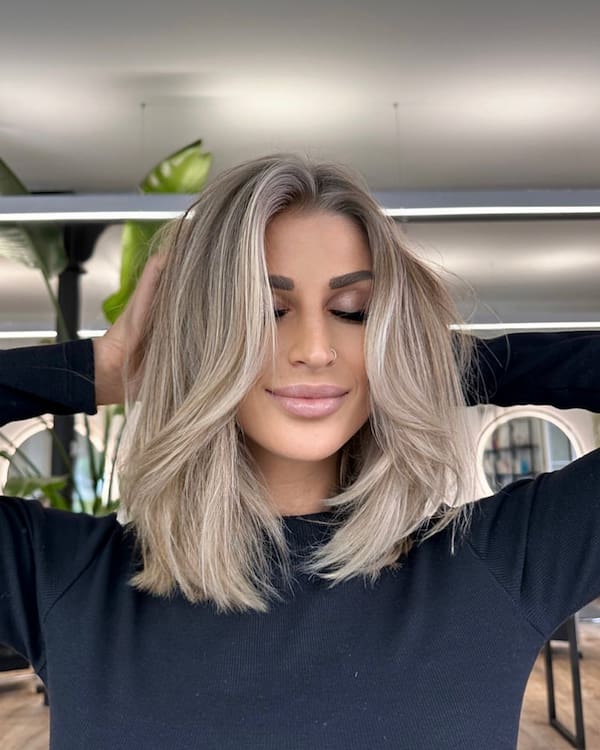 Summer Blonde Long Bob