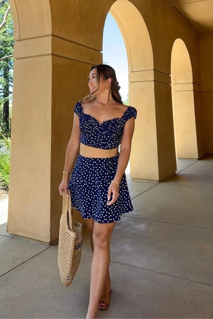Polka Dot Two-Piece Set