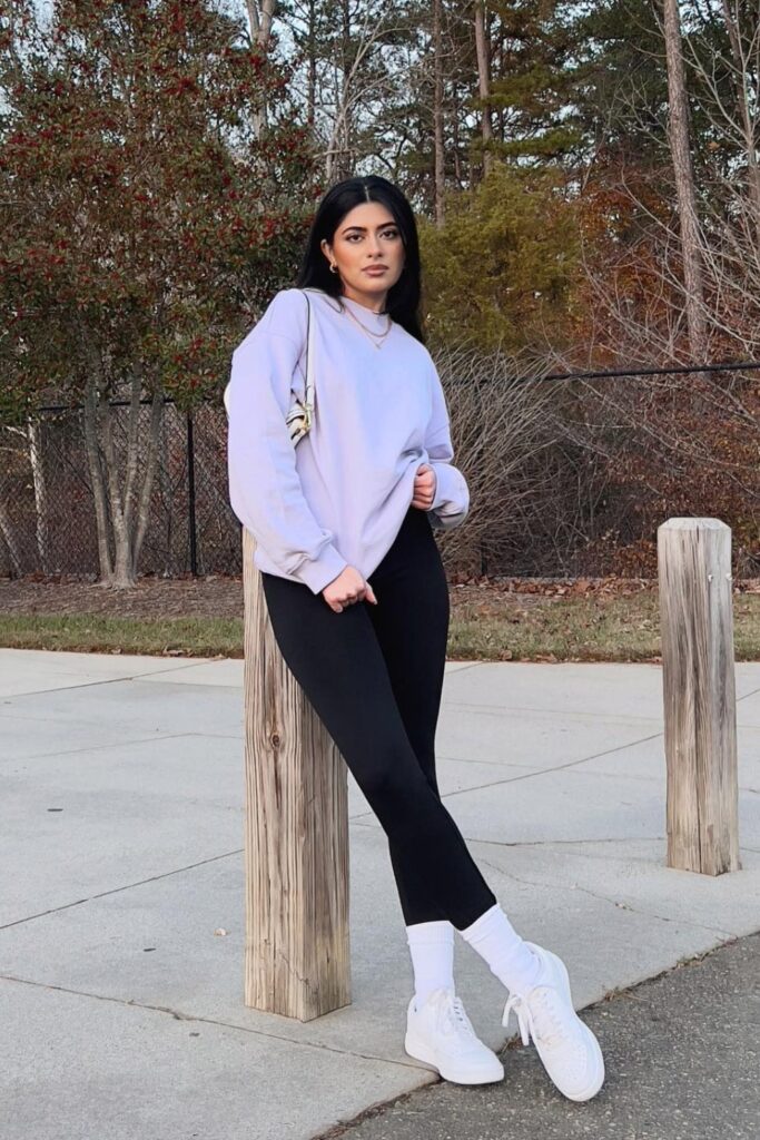 Crewneck Sweatshirt with Leggings
