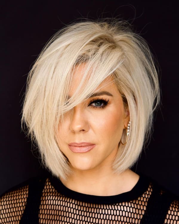 Textured Bob with Lots of Movement