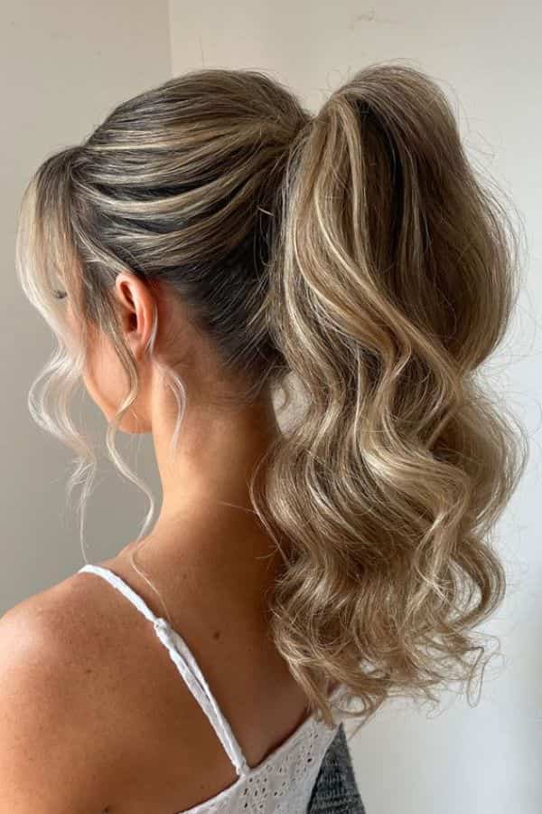 Textured High Ponytail