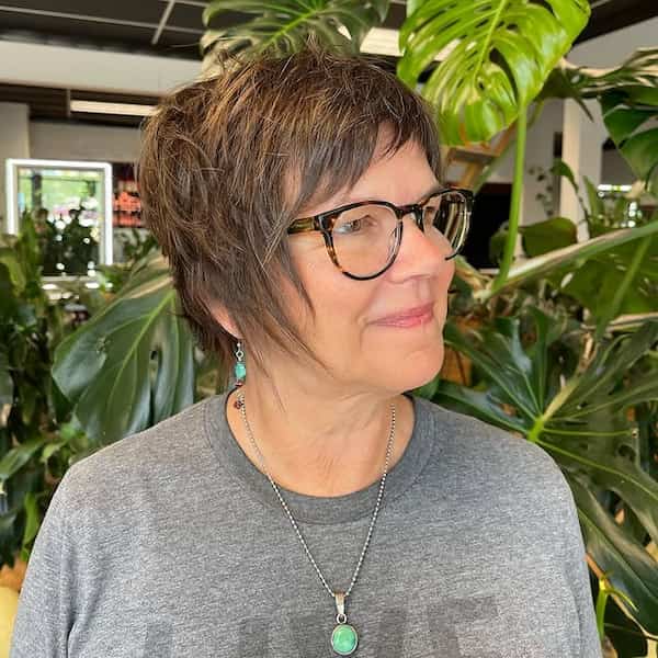 Textured Pixie with Wispie Layers