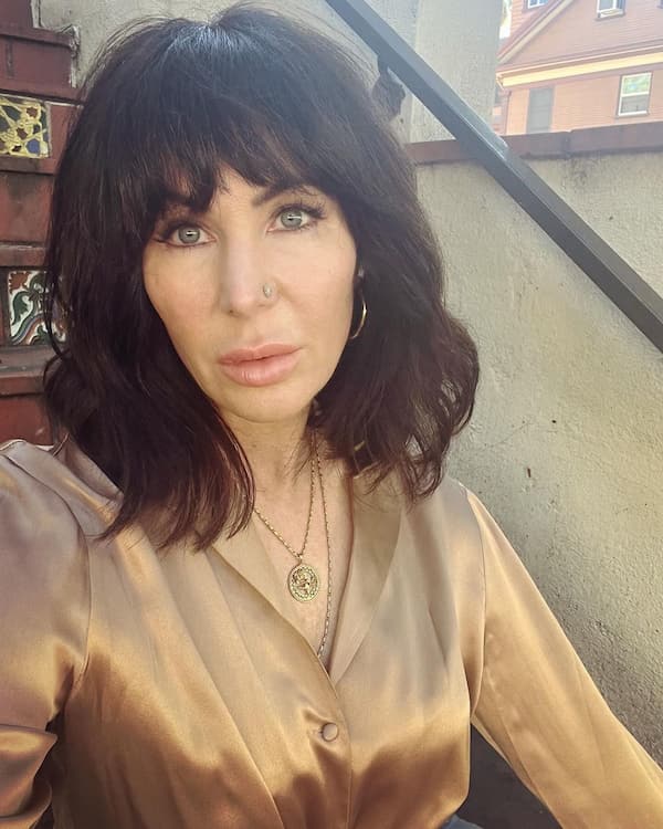 Thick Lob Haircut with Fringe