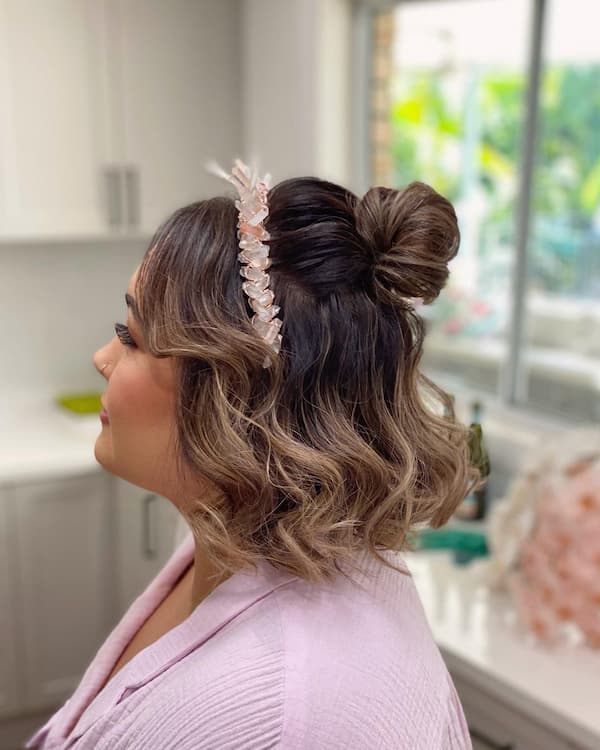 Top Knot Updo and Down-do 