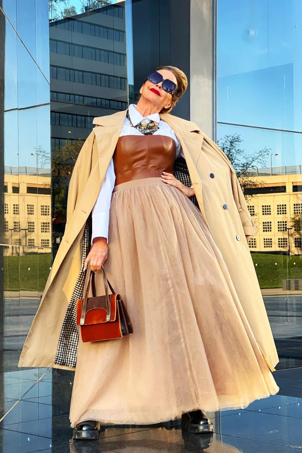 High Fashion: Trench Coat and Corset