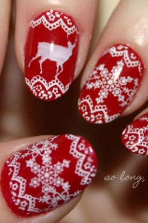 Ugly Sweater Party Nails